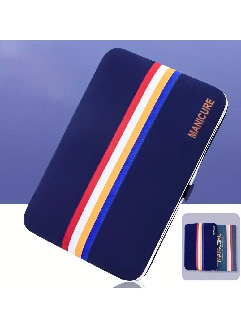 أوريتي مجموعة باديكير كاملة مكونة من 19 قطعة للرجال والنساء تتضمن مقص أظافر وقواطع أذن وملعقة ومبردات مثالية لقص أظافر القدم والعناية بها - Image 4