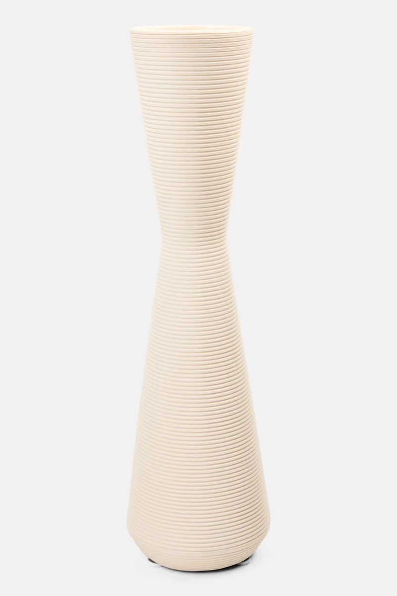 Muy Mucho Ceramic Decorative Flower Vase, White