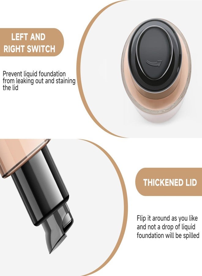 Indusoire 6 PCS Press The Bottle Cap for Makeup Bottles,Replacement Foundation Pump, Foundation Pump Head Replacement, 10 * 2.2cm(3.94 * 0.87inch) Size, Black - Image 4