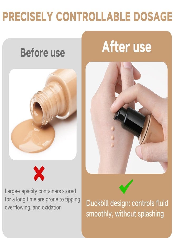 Indusoire 6 PCS Press The Bottle Cap for Makeup Bottles,Replacement Foundation Pump, Foundation Pump Head Replacement, 10 * 2.2cm(3.94 * 0.87inch) Size, Black - Image 5