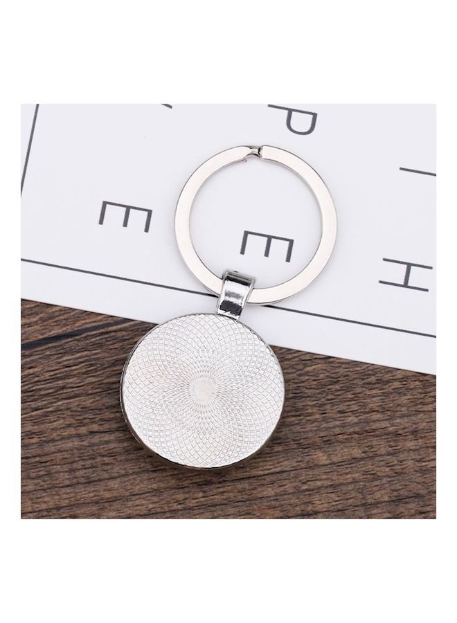 NIBEMINENT Alloy Glass Galaxy Starry Zodiac Sign Pendant Key Chain - Image 2