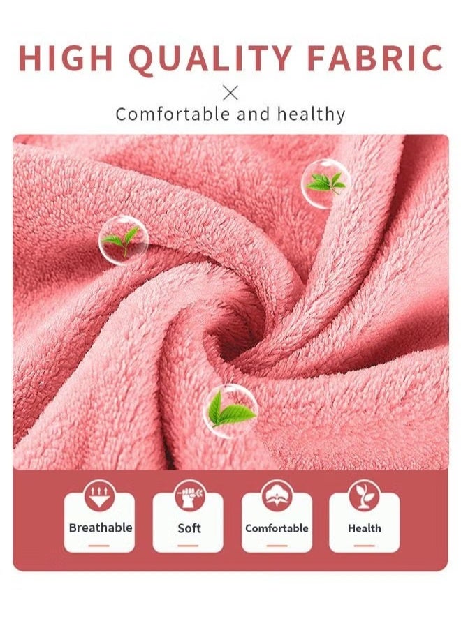EETU 2-Piece Bath Towel Set,Skin Friendly Coral Velvet Bath Towel Hand Towels Set (1 Bath Towel+1 Hand Towels),Quick Drying,Highly Absorbent Durable Towels Set - Image 4