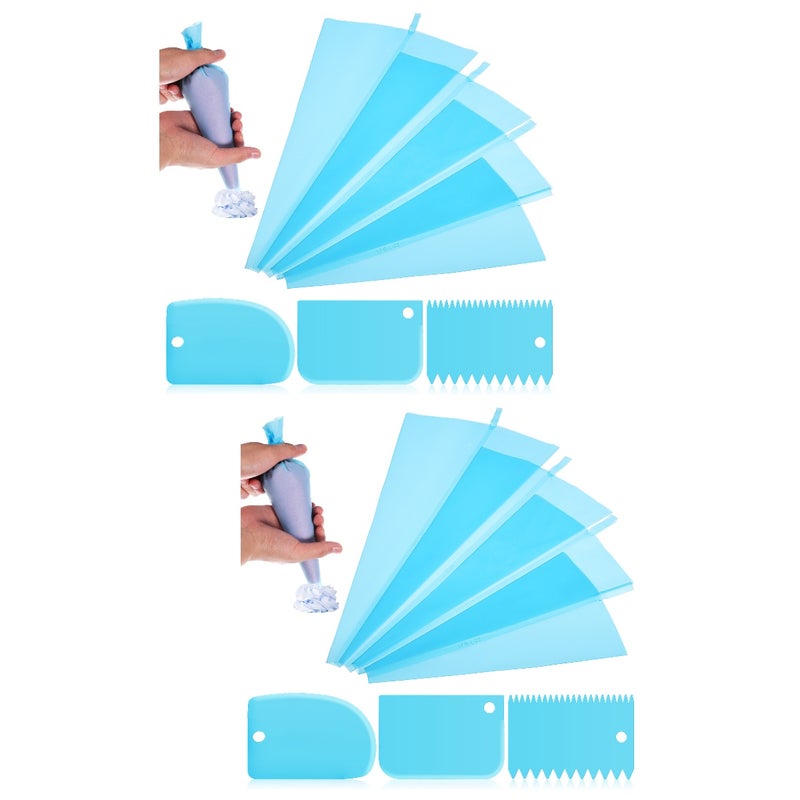 👕 أكياس تزيين حلويات بدرجة غذائية من مادة TPU سماوي - Image 1
