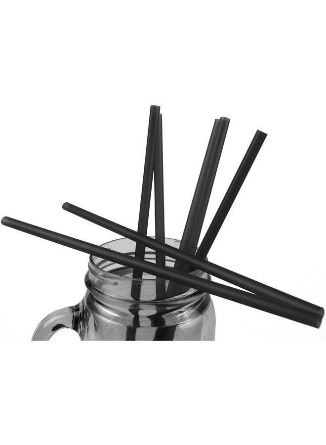 ستيفاني إمبورتس مصاصات شرب سموثي بلاستيكية غير سامة وخالية من مادة BPA، مصنوعة في الولايات المتحدة الأمريكية (250 قطعة، لون أسود) - Image 3