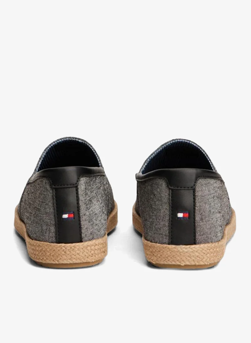 Tommy Hilfiger Black Linen Chambray Espadrilles for Men | Best Price UAE