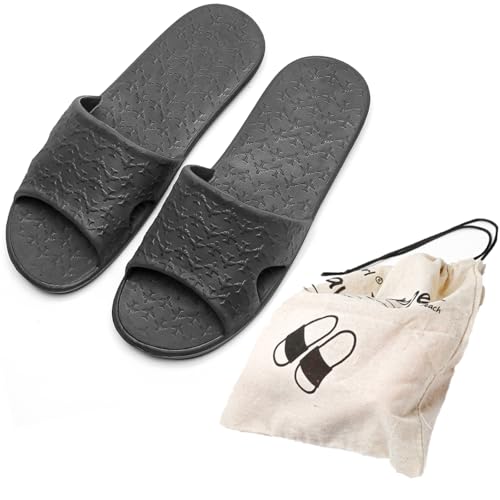 Anmerl Travel Slippers for Women & Men - Portable Foldable Slides with Storage Bag, Non-Slip Quick-Dry Comfort Shower Shoes for & Indoor/Outdoor, Hotel, Spa, Gym, Beach - Image 1