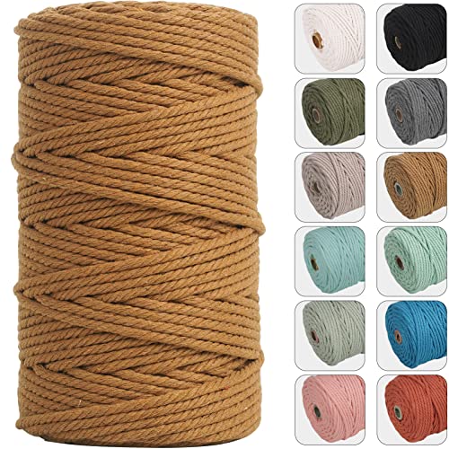 NOANTA 4mm 109yards Macrame Cord Coffee Cotton Rope for Wall Hanging Plant Hangers Crafts Knitting - Image 1
