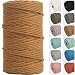 NOANTA 4mm 109yards Macrame Cord Coffee Cotton Rope for Wall Hanging Plant Hangers Crafts Knitting - Image 2