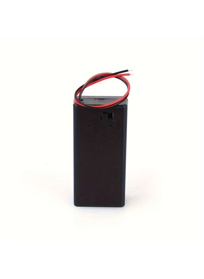 9V Battery Holder With Switch Cable Heavy Duty Metal Construction For Home Office Car - Image 4