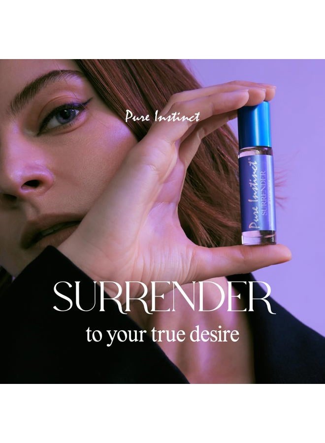 Pure Instinct Surrender Roll-On The Original Pheromone Infused Body Oil Perfume Fragrance Eau De Parfum for Her Women TSA Ready 10.2 ml / 0.34 fl oz - Image 2