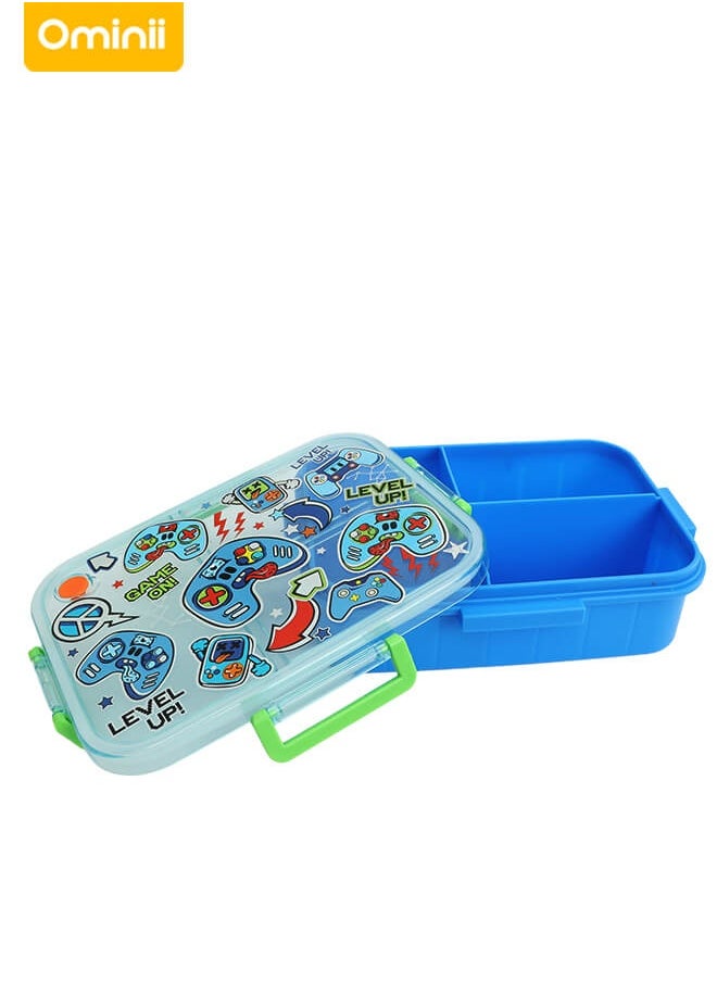 Ominii 🎮 Game-themed lunch box, makes kids love eating. 3 compartments × leakproof × food-grade material, microwave safe  - Image 4
