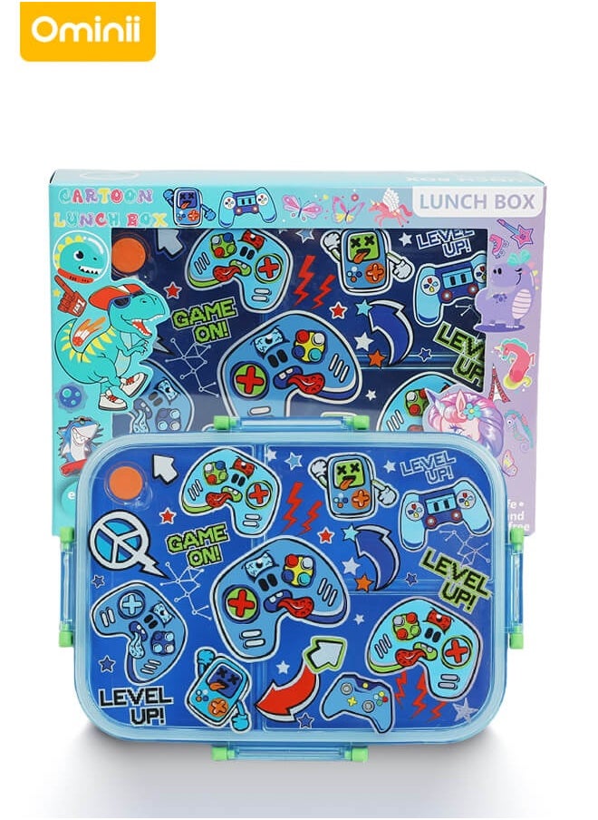 Ominii 🎮 Game-themed lunch box, makes kids love eating. 3 compartments × leakproof × food-grade material, microwave safe  - Image 3