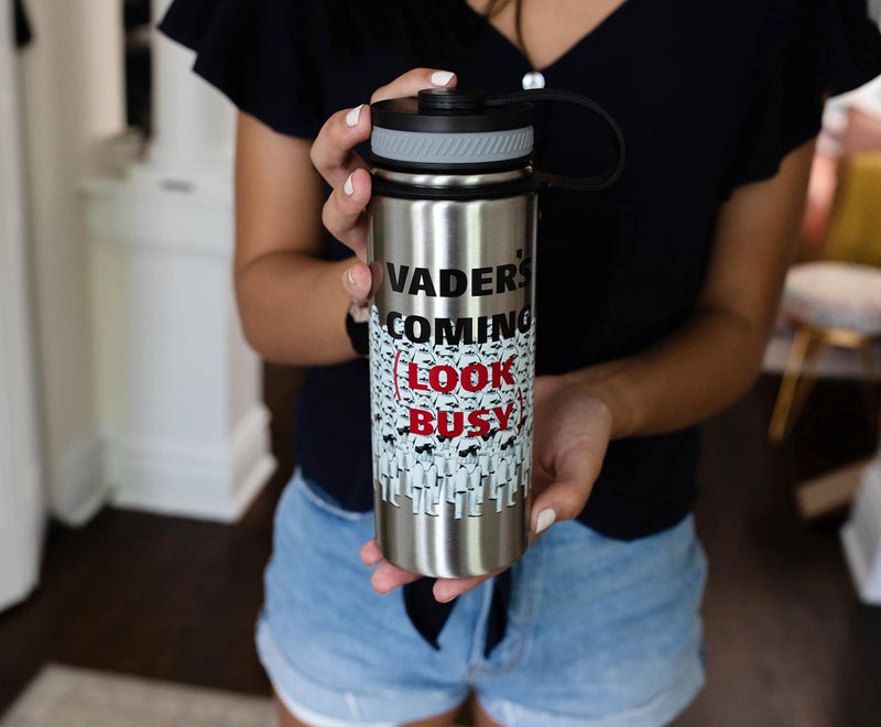 Seven20 Star Wars Stormtroopers ""Darth Vader's Coming  Look Busy"" Stainless Steel Canteen Water Bottle| BPA-Free Sports Water Bottle Jug With Leakproof Lid  Travel Accessories | Holds 18 Ounces - Image 4