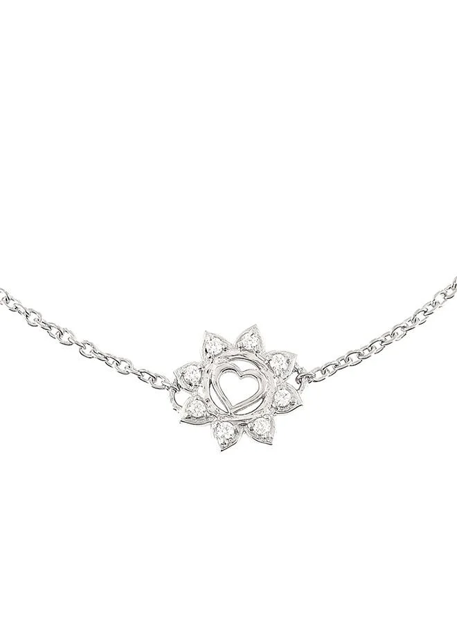 VOYLLA Valentine's Day Collection Floral Heart Chain Bracelet