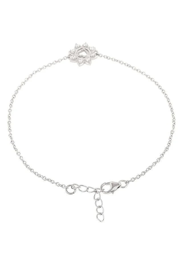 VOYLLA Valentine's Day Collection Floral Heart Chain Bracelet