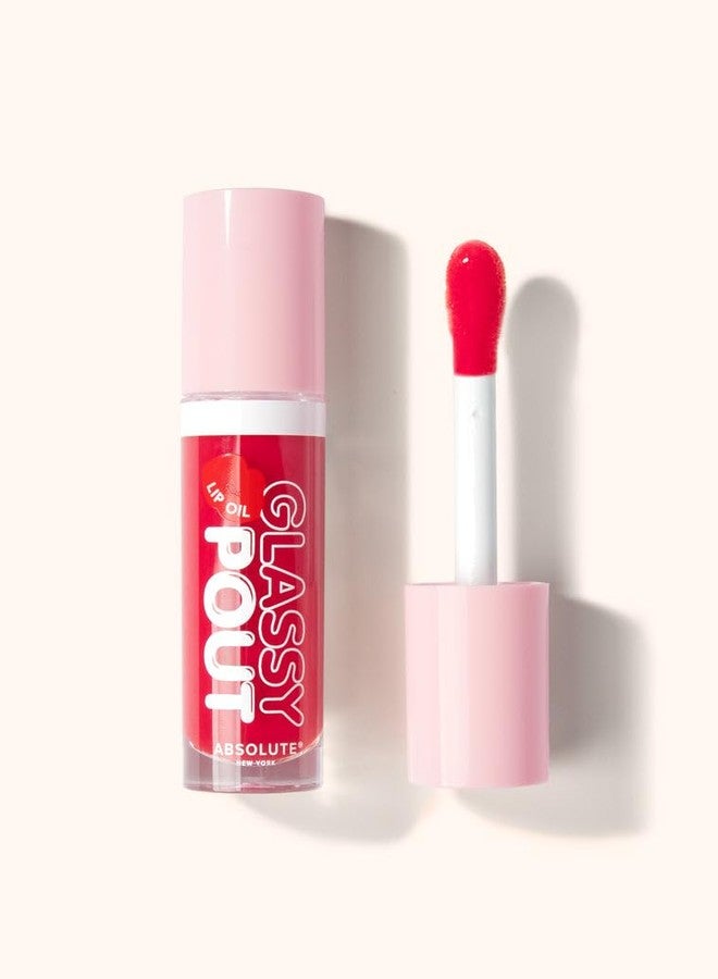 Absolute New York Glassy Pout Lip Oil, Long Lasting Hydration, Ultra Glassy Shine, Non Sticky Lip Oil (MLGL04 Spicy)