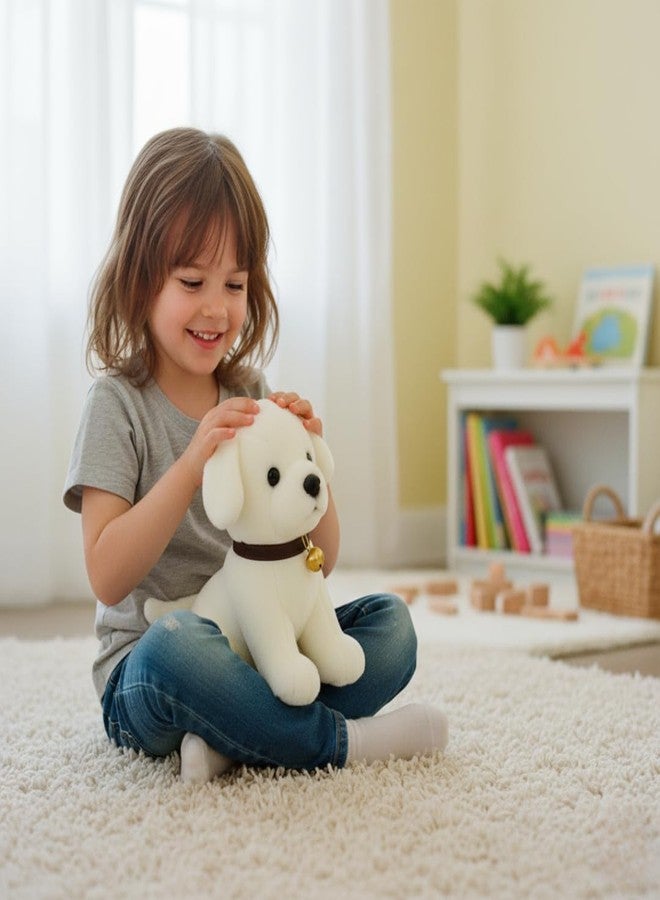 Babique Dog Plush Soft Toy Cute Kids Animal Home Decor Boys/Girls/Baby (25 cm, White) - Image 4