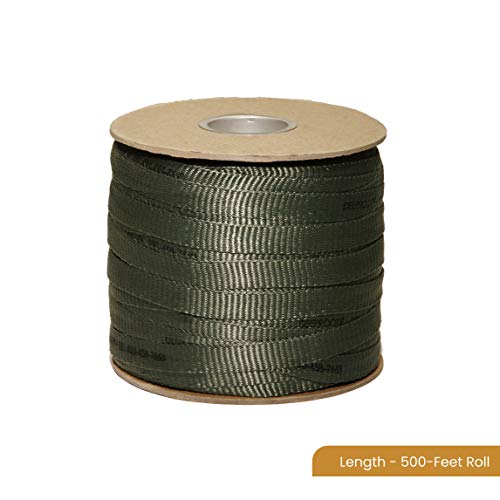 DeepRoot ArborTie Tree Straps for Staking and Guying, Flexible Tree Support Straps, Versatile Tree Rope, Tree Ties For Street Trees, Orchards, and Landscape Trees, 500’ Roll, Olive (AT 5G) - Image 3