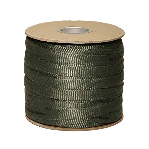 DeepRoot ArborTie Tree Straps for Staking and Guying, Flexible Tree Support Straps, Versatile Tree Rope, Tree Ties For Street Trees, Orchards, and Landscape Trees, 500’ Roll, Olive (AT 5G) - Image 1