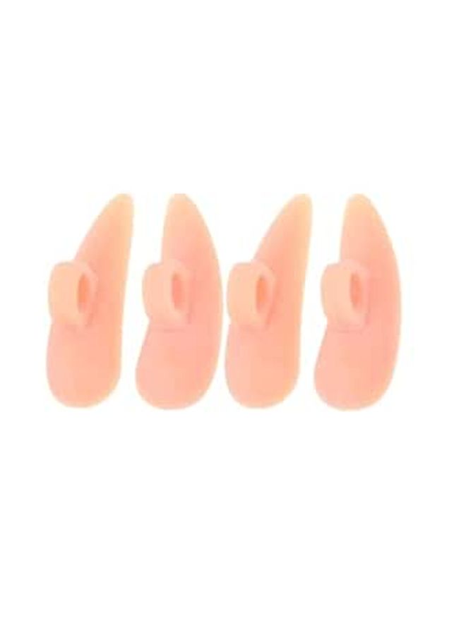 4 Pcs Bunion Splint Toe Corrector Pads Skin Color Separators Foot Care Straightener Pain Relief Tool - Image 1