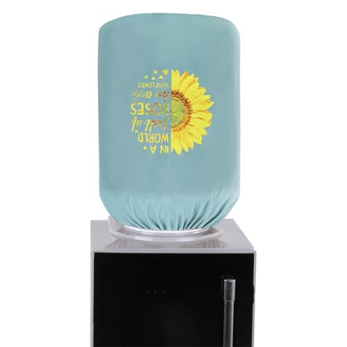 ZUYYON Water Dispenser Barrel Cover for 5 Gallon Water Bottle Stretchy Fabric Water Cooler Dust Cover Reusable 5 Gallon Water Dispenser Bucket Protective Cover (Sunflowers) - Image 4