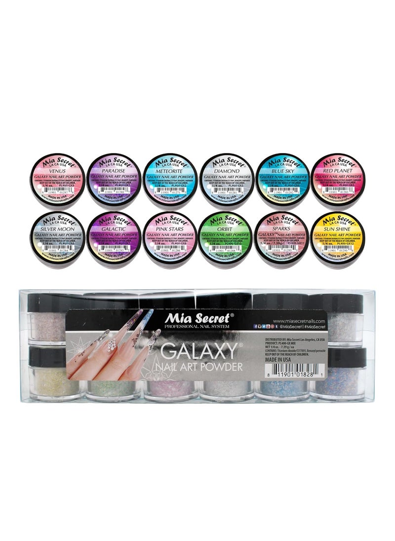 MIA SECRET Mia Secret Galaxy 12 Pcs Collection Acrylic Powder 