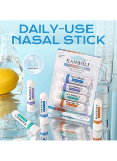 ICARLUS Nasal Stick Boost Energy (4 Pack), Portable Nose Inhaler Stick for Enhances Breathing Pure and Natural Menthol Provides Fresh Cooling  - Image 1