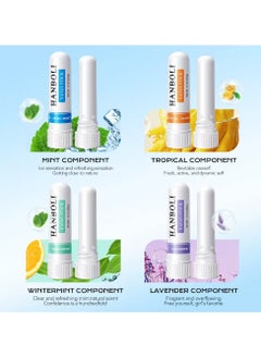 ICARLUS Nasal Stick Boost Energy (4 Pack), Portable Nose Inhaler Stick for Enhances Breathing Pure and Natural Menthol Provides Fresh Cooling  - Image 2