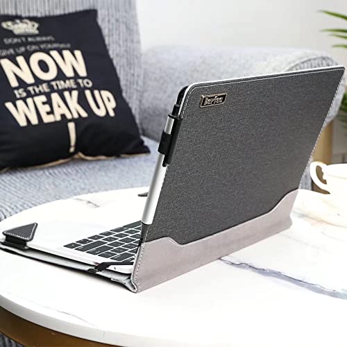 Berfea Cover Case Compatible with 15" Acer Aspire 3 A315-59/58/56/55G/54/44/42/22/23/34,Aspire 5 A515 15.6 inch Laptop Notebook Protective Sleeve PU Leather Hard Case Shell - Image 3