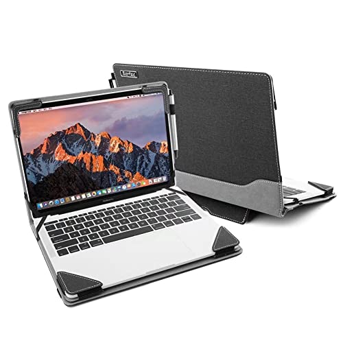 Berfea Cover Case Compatible with 15" Acer Aspire 3 A315-59/58/56/55G/54/44/42/22/23/34,Aspire 5 A515 15.6 inch Laptop Notebook Protective Sleeve PU Leather Hard Case Shell - Image 1