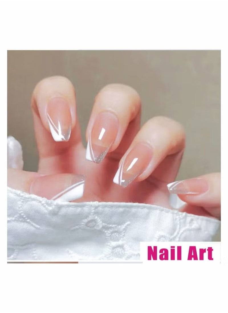 Nail Art Stickers Decals 8 Sheets 3D Self-Adhesive French Tips V Pattern for Natural Fingernails Acrylic Nails Supplies Accessories Decor Women Girls DIY Decoration - pzsku/ZD3F616B31E8A4D63A62CZ/45/_/1688456459/4da6318d-f4b9-42e9-bd85-4e5e99c2a332