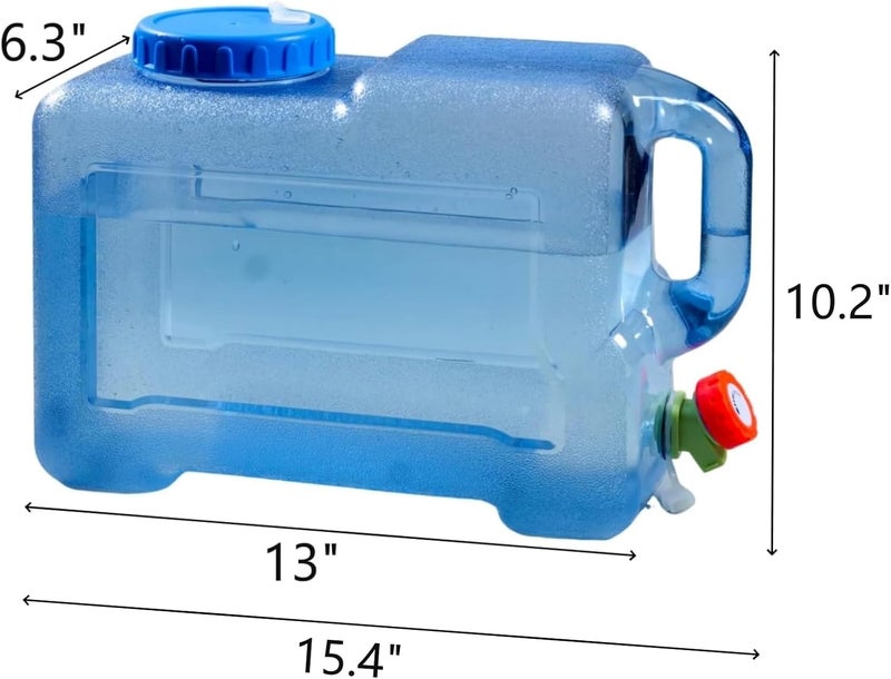 UXPEYIC 3.17 Gallon Portable Water Container with Spigot - BPA Free Emergency Water Storage Tank for Camping and Outdoor Activities - Image 2