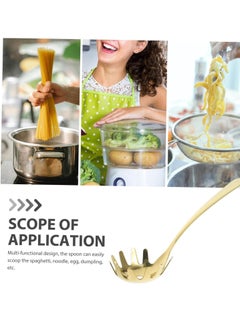 Bukela Spaghetti Server Spoon Pasta Fork Teeth Easy Noodle Serving Ergonomic Handle Comfortable Grip Ideal Noodle Colander Kitchen Use  - Image 5