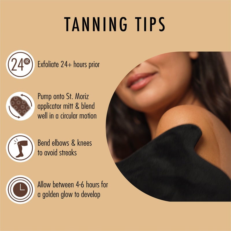 St. Moriz St Moriz Professional Dark Self Tanner Mousse - Sunless Instant Self Tanning Foam for a Deep, Natural Looking Fake Tan - With Aloe Vera & Vitamin E (6.76 fl oz) - Image 5