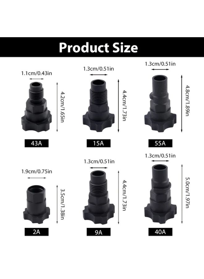 Model 55A PPS Spray Gun Cup Adapter Inner Wire Connector Pneumatic Tool Accessory - Image 2