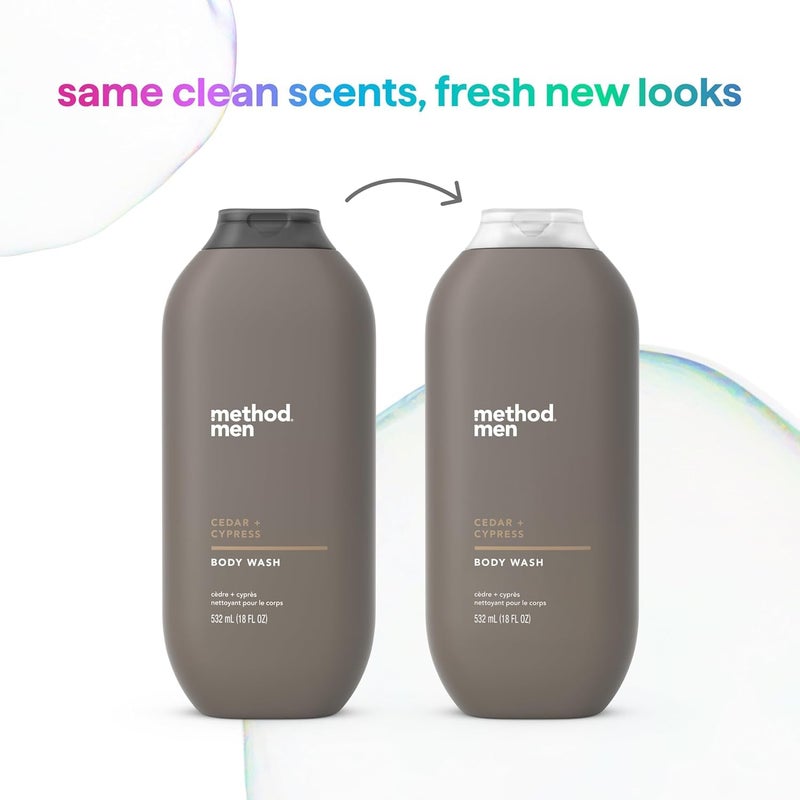 Method Men Body Wash, Cedar + Cypress, Paraben and Phthalate Free, 18 fl oz (Pack of 1) - Image 5