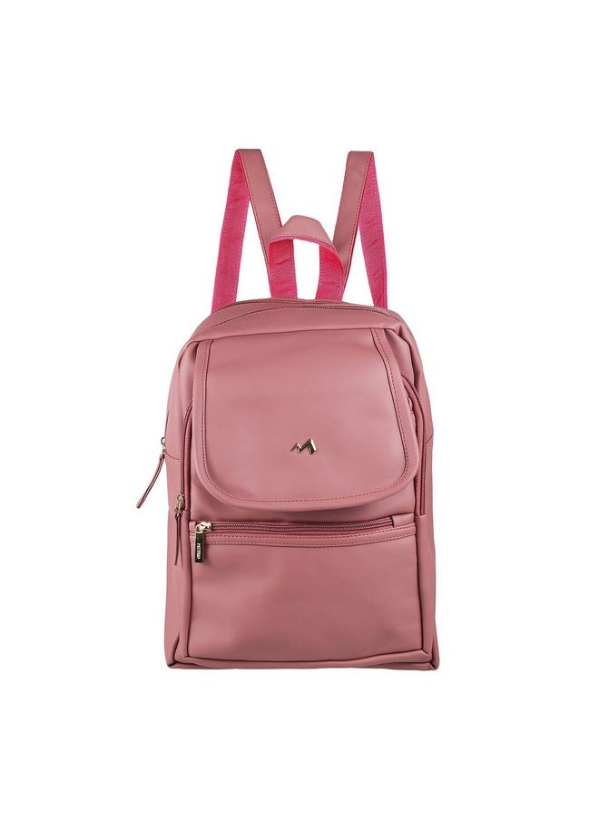 Metro Metro Womens Synthetic Peach Backpack (One Size)  - Image 1