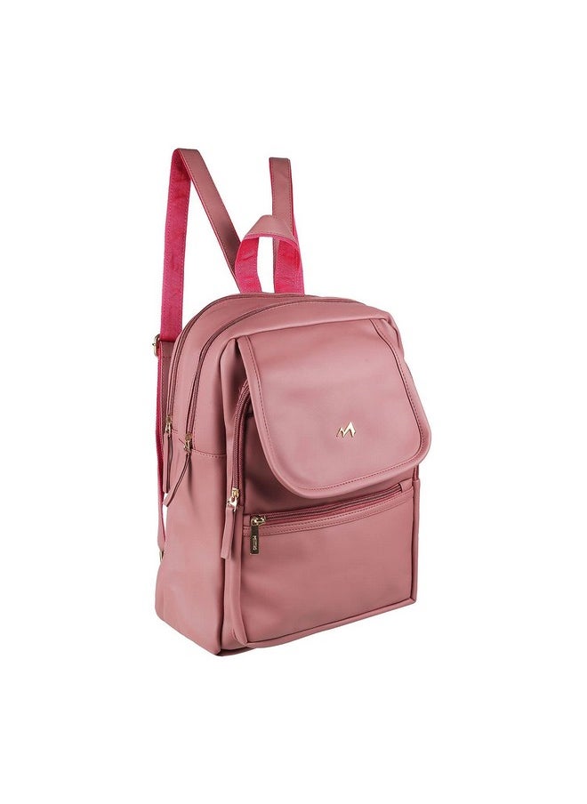 Metro Metro Womens Synthetic Peach Backpack (One Size)  - Image 5