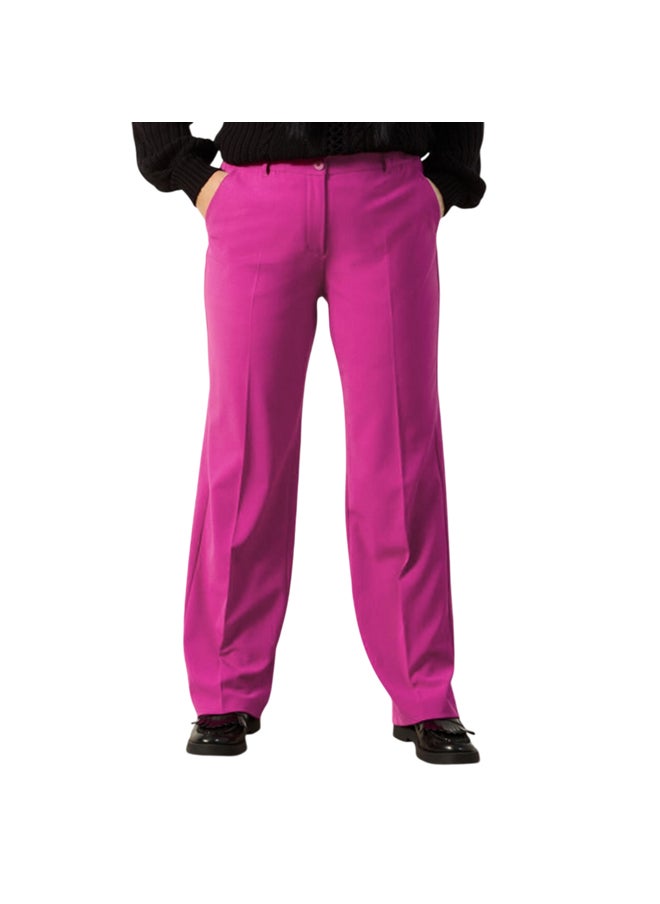 Samoon Wide Leg Straight Trousers  - Image 1