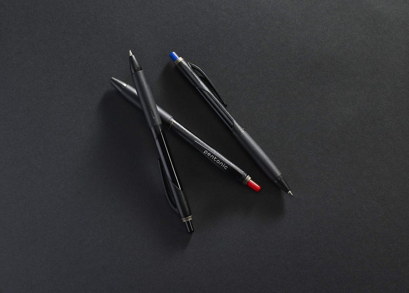 linc Pentonic BR-T Retractable Ballpoint Pens, 12 Count, Black Ink, 0.7 mm Fine Point, Smooth Writing For Journaling, Office & School (PEN12120) - Image 3