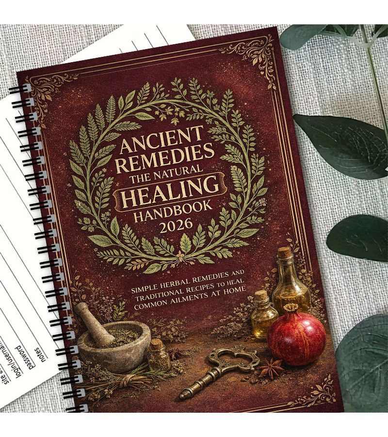 Ancient Remedies Natural Healing Manual 2026 Paper Spiral Notebook Vintage Herbal Recipe Journal - Image 4