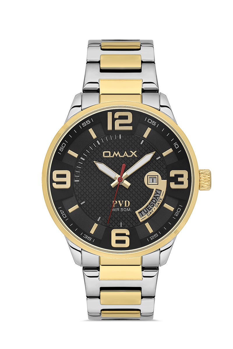 OMAX Men's Wrist-Watch | Analog | Stainless Steel Band | Elegant Design - Image 1