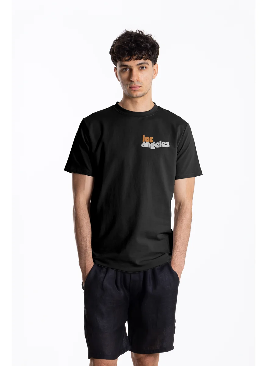 شايبس COTTON BLEND PRINTED SLIM T-SHIRT