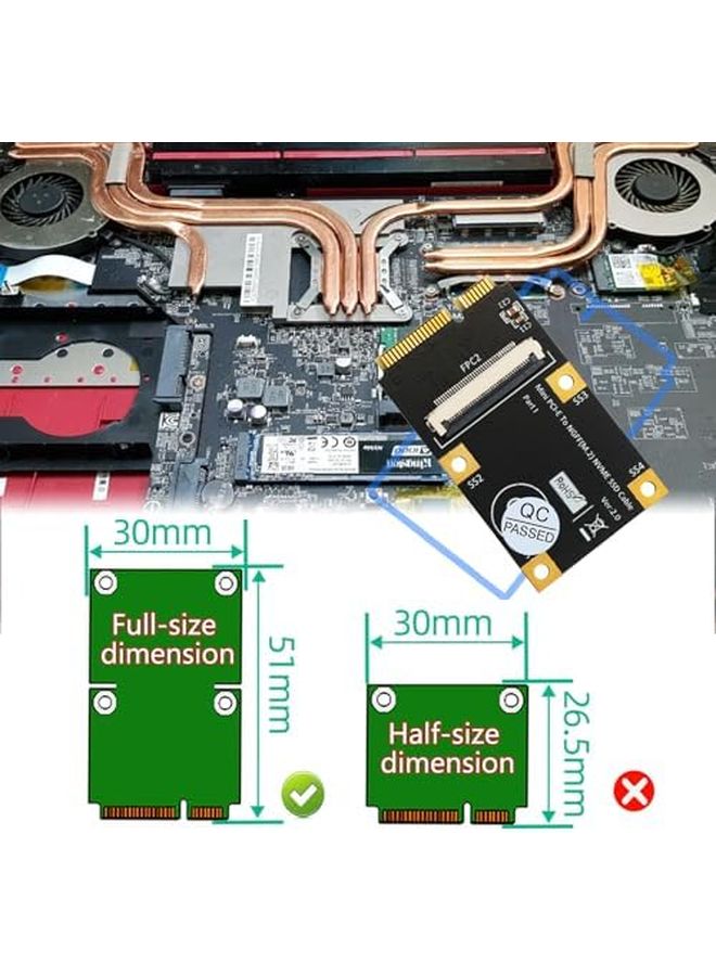 بطاقة محول NVME إلى PCIe لمحرك الحالة الصلبة SSD M 2 لتحويل التوسعة - Image 3