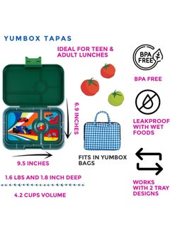 Yumbox Yumbox GREENWICH TAPAS 4C RACE CARS  - Image 2