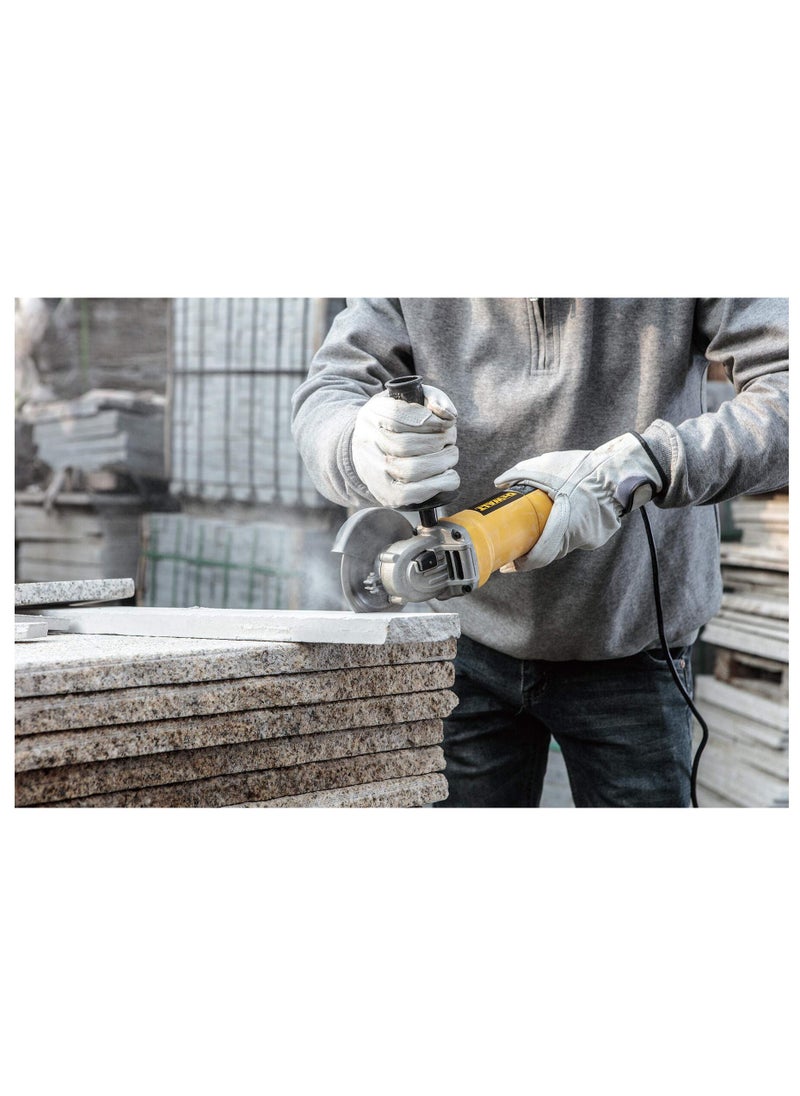 DEWALT Professional Angle Polisher 100Mm 800 Watts With Switch Yellow/Black Dwe4002 B501 Model 1 Year  - Image 2