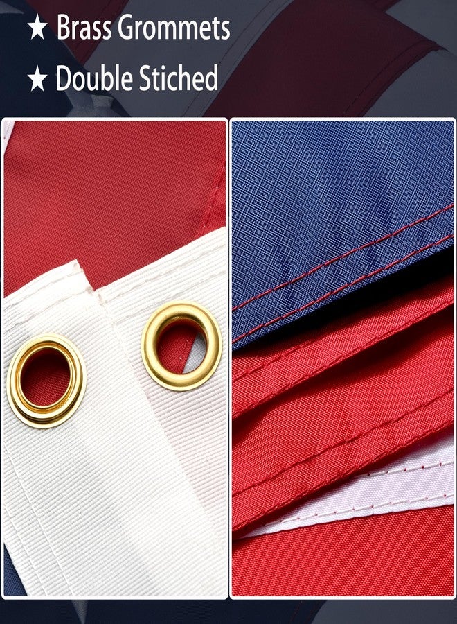 Lifraon American Flags for Outside 6x10, US Flag Outdoor Heavy Duty, Embroidered Stars/Sewn Stripes/UV Protection/Brass Grommets, USA Flags High Wind - Image 3