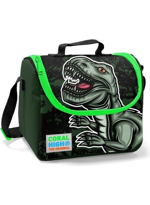 CORAL HIGH Dinosaur Patterned Nutrition School Bag Pen Holder + Water Bottle  - Image 4