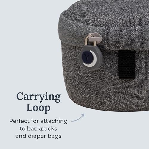 Yogasleep Crush-Resistant Travel Case for Travel Mini White Noise Sound Machine, Provides Protection While Traveling, Double Stitch Zipper, Protection from Scratches & Water Splashes (Gray) - Image 3