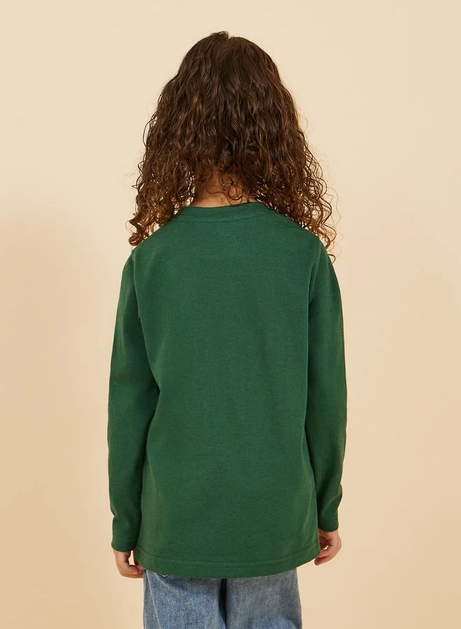 Styli Graphic Print Round Neck T-Shirt